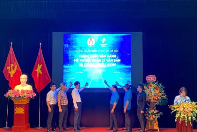 Hanoi Public Employees’ Union launches document management and administration system developed by FPT IS