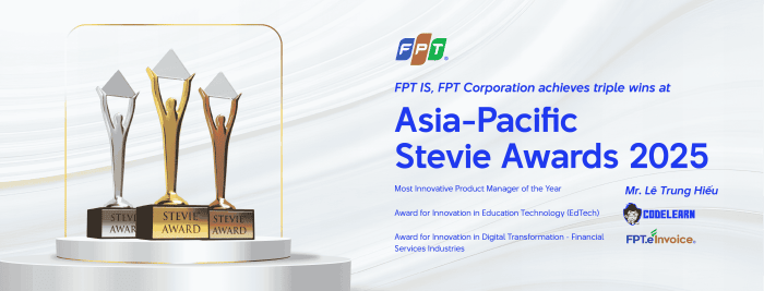 FPT honored at the 2025 Asia-Pacific Stevie Awards with 4 product wins ...