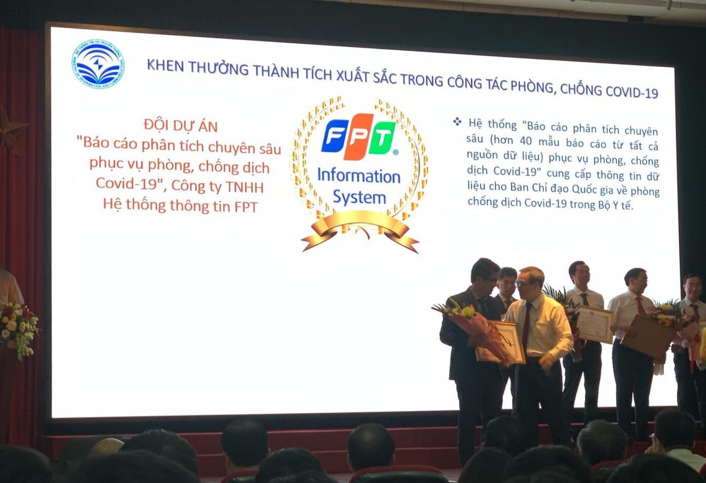 Certificate of Merit from Vietnam’s Minister of Information and Communications for the development of profound analysis reports for COVID-19 epidemic prevention and control