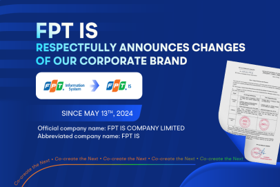 FPT IS officially changes its name and adopts a new brand identity starting from May 13, 2024