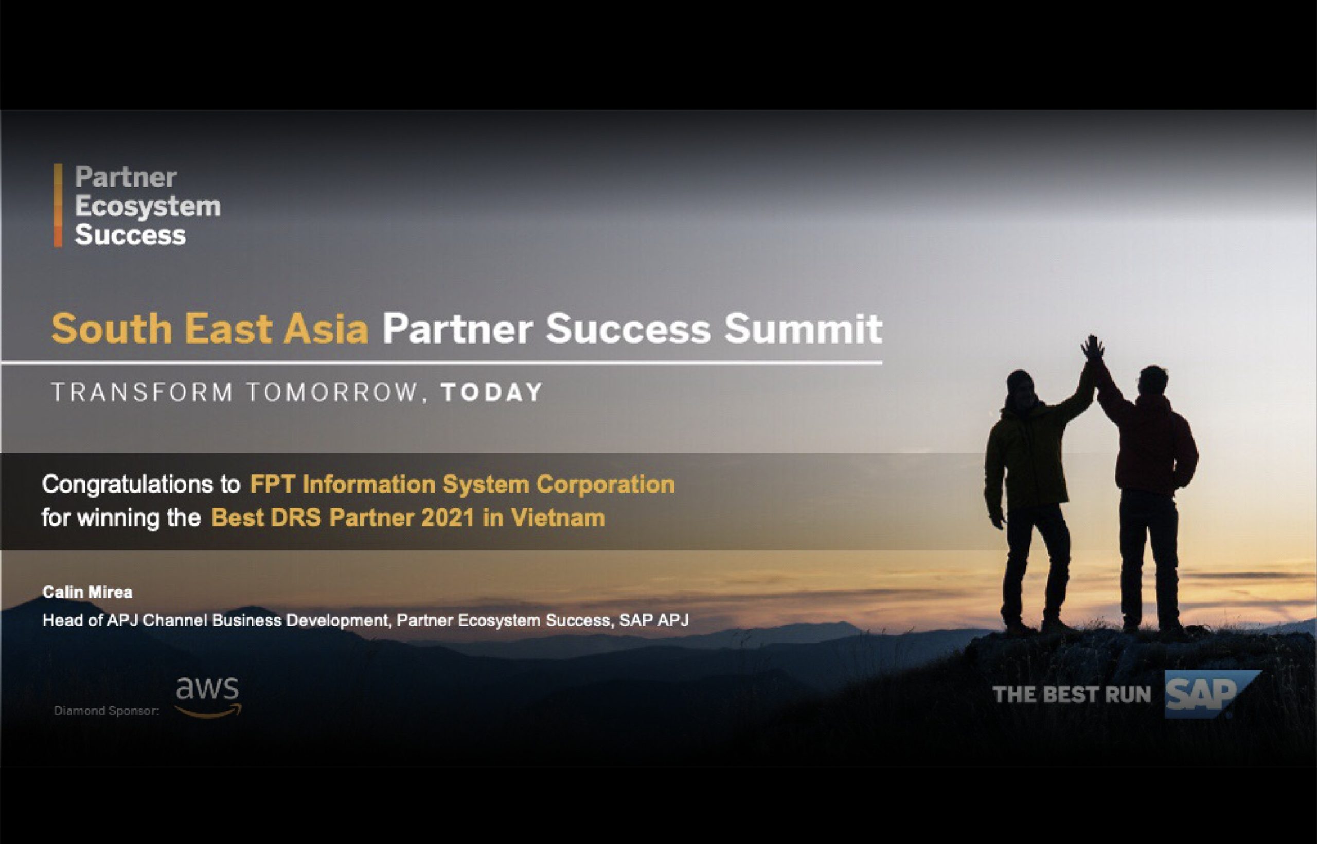 SAP Best DRS Partner 2021 in Vietnam