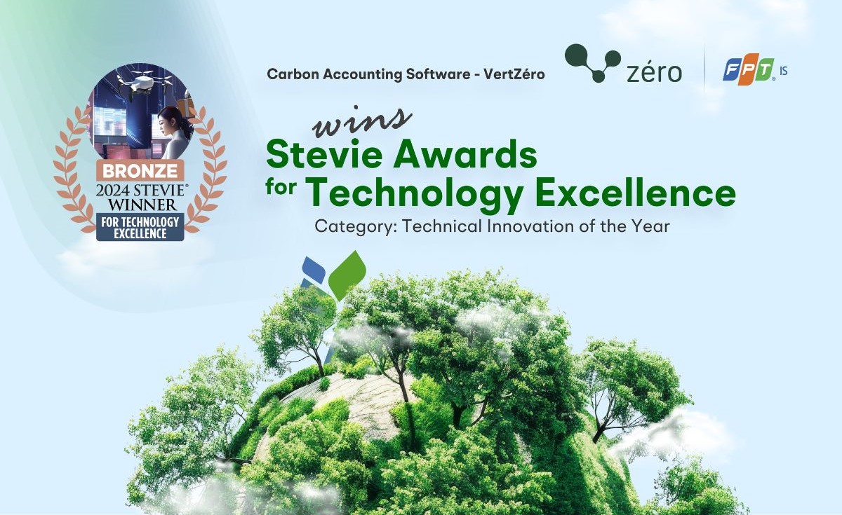 2024 Stevie Awards for Technology Excellence – Bronze Stevie Winner – Carbon Accounting Software (VertZéro)