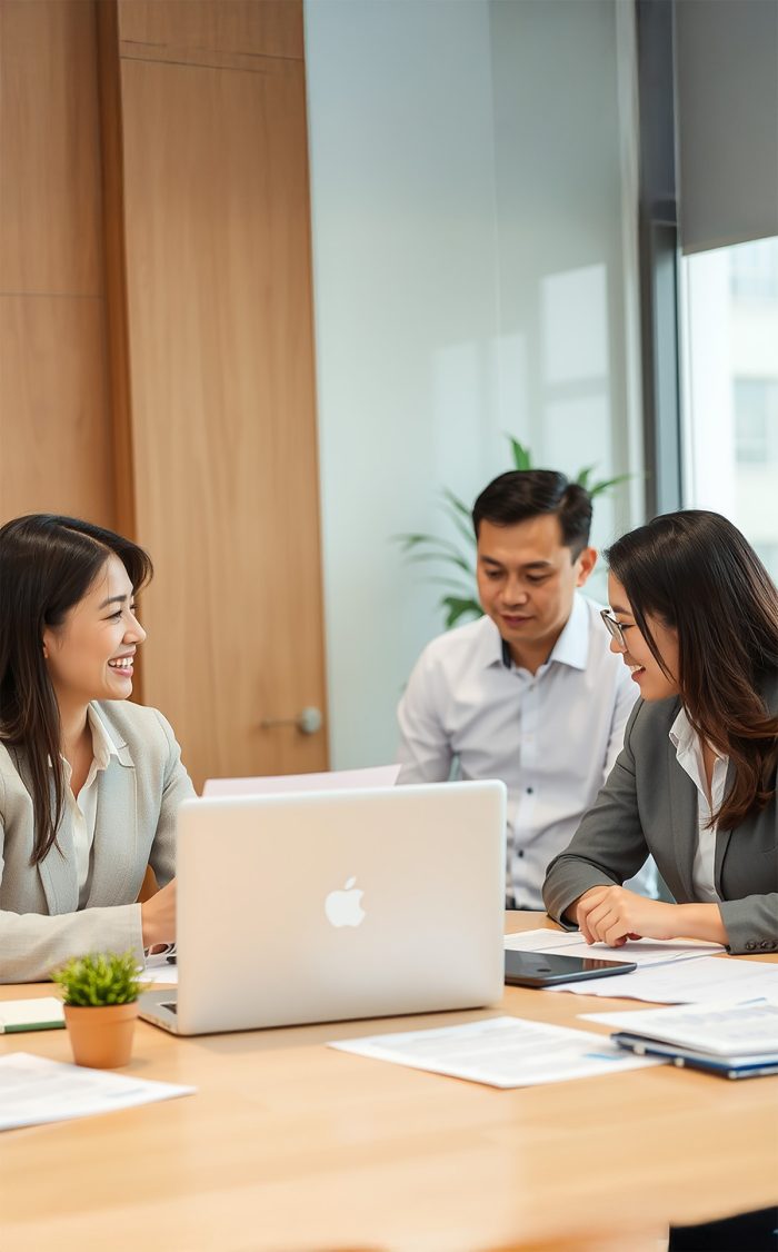 Asian Business Professionals Collaborating Office With Laptop Documents 1737540520 700x1126 1737617616