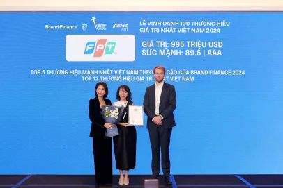 FPT Among Top 5 Strongest Brands in Vietnam, Valued at Nearly 1 Billion USD