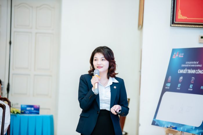 2. Bà Đỗ Thị Thu Hương, Phó Tổng Giám đốc Vinphaco Chia Sẻ Về Tầm Quan Trọng Của Dự án đối Với Doanh Nghiệp.