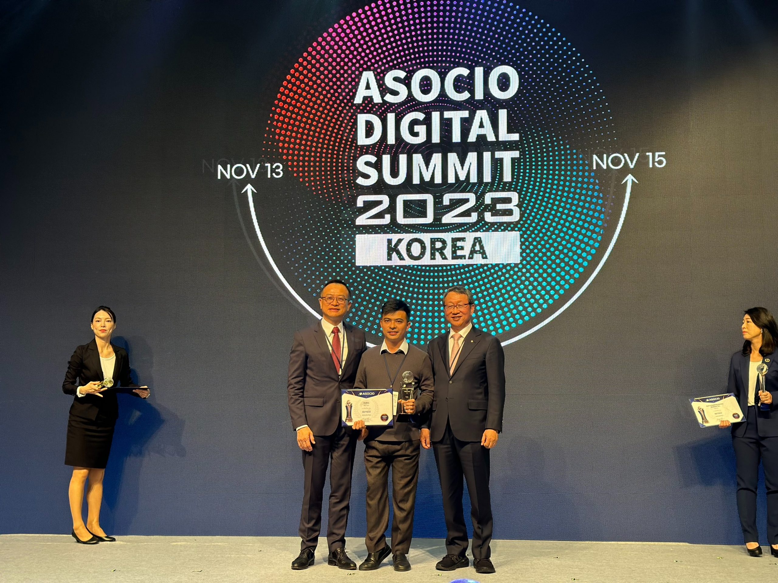 Hệ thống giáo dục trực tuyến – VioEdu đạt Giải thưởng ASOCIO 2023, hạng mục EdTech Award