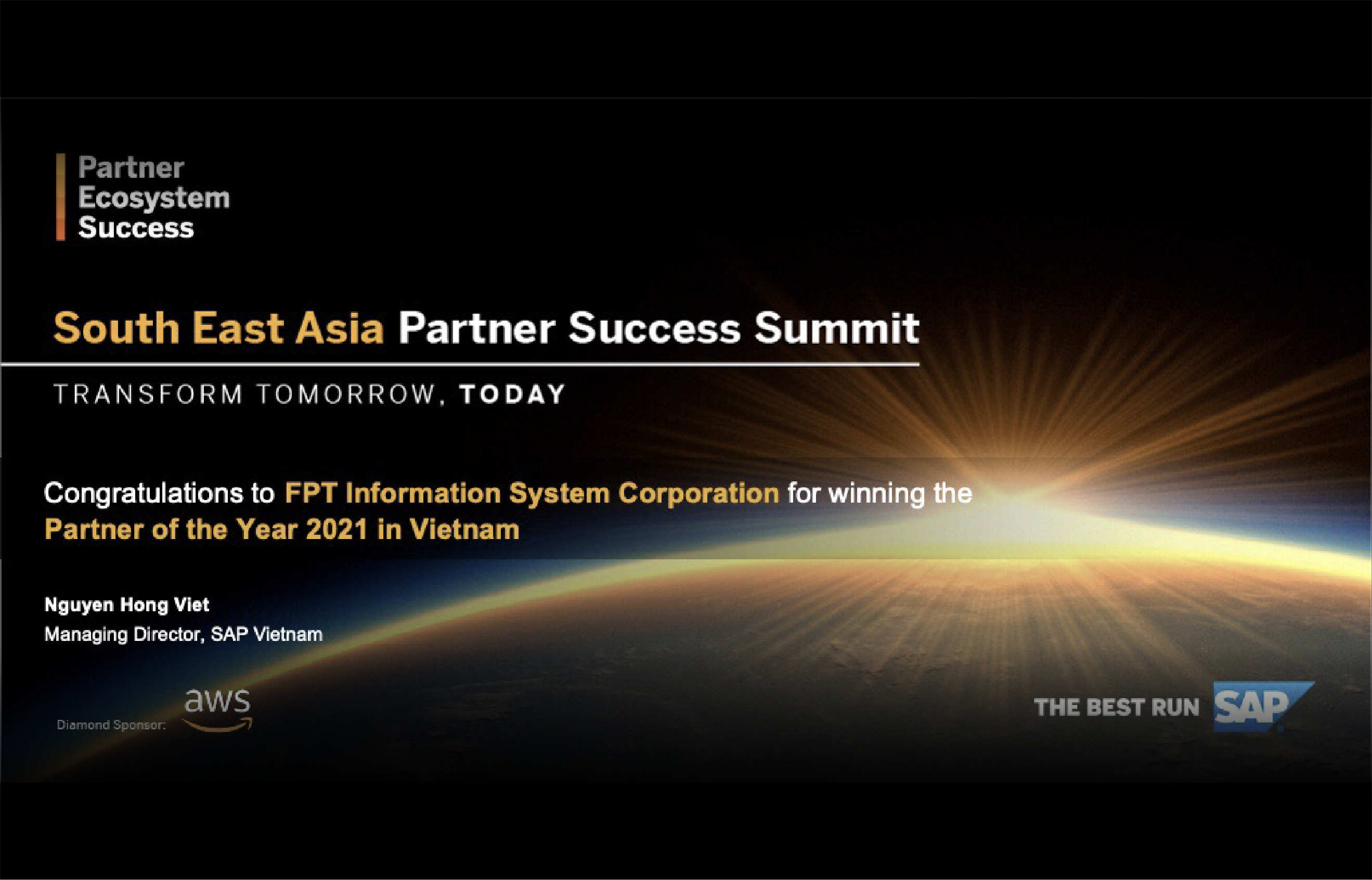 SAP Partner of the Year 2021 in Vietnam