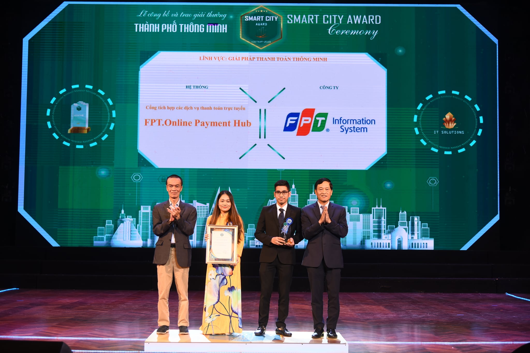 Cổng tích hợp các dịch vụ thanh toán trực tuyến – FPT.Online Payment Hub đạt Giải thưởng Thành phố thông minh Việt Nam 2020
