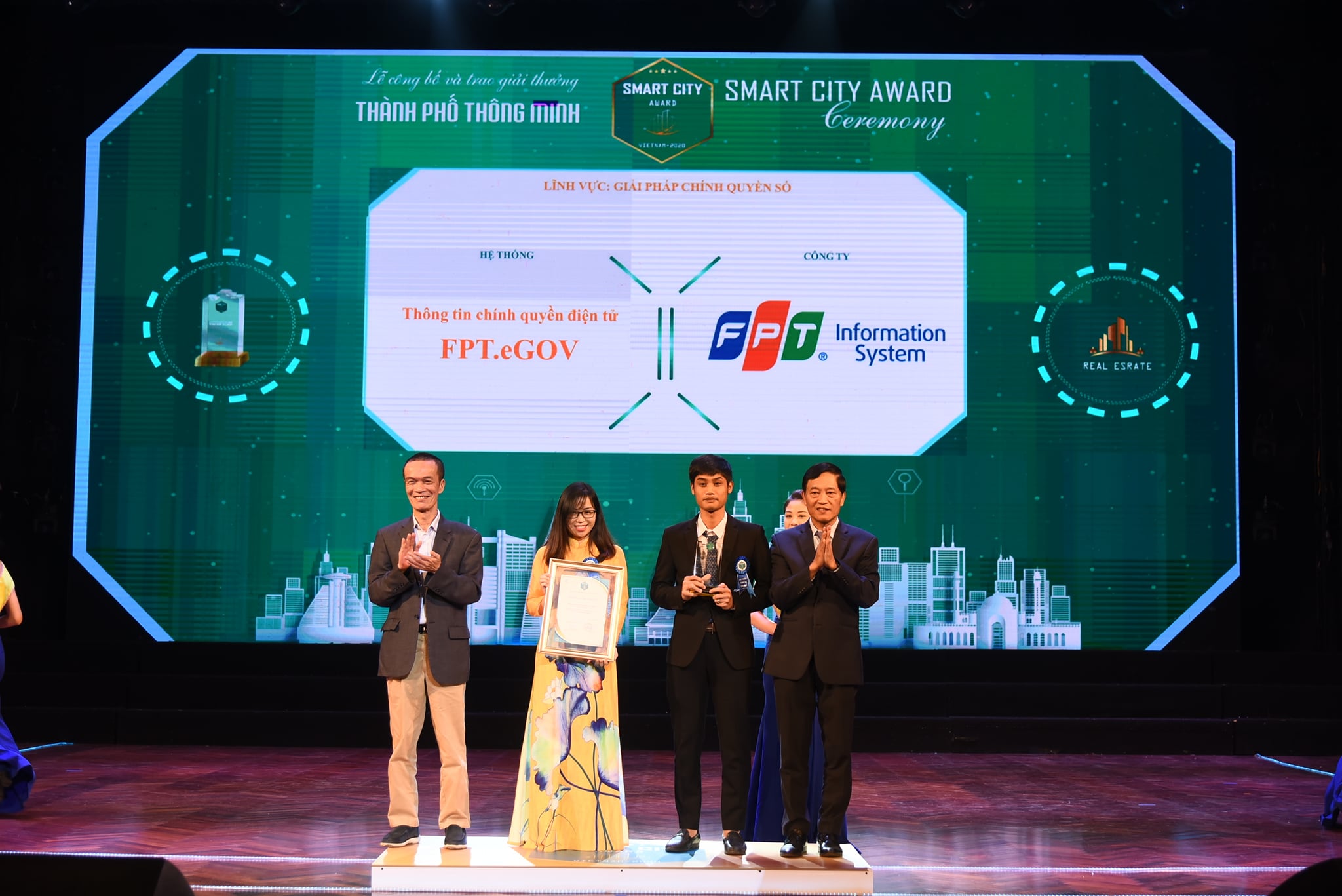 Hệ thống thông tin chính quyền điện tử FPT.eGOV đạt Giải thưởng Thành phố thông minh Việt Nam 2020
