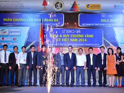 Giải thưởng Top 5 và Huy chương Vàng ICT Việt Nam 2014, hạng mục Đơn vị cung cấp dịch vụ tích hợp hệ thống Công nghệ thông tin hàng đầu