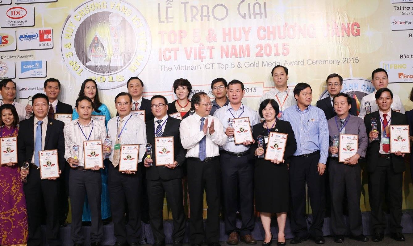 Giải thưởng Top 5 và Huy chương Vàng ICT Việt Nam 2015, hạng mục Đơn vị cung cấp dịch vụ tích hợp hệ thống Công nghệ thông tin hàng đầu