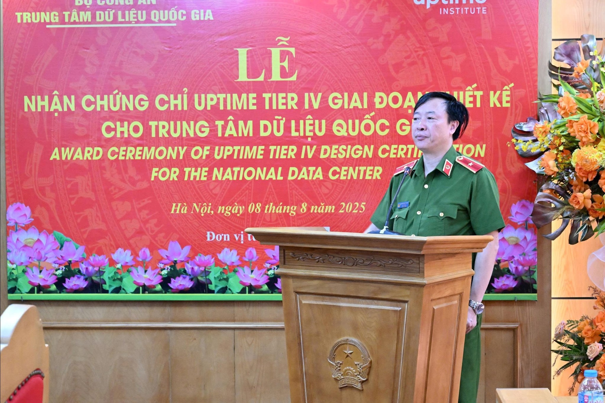 Giám đốc Trung Tâm Dữ Liệu Quốc Gia, Thiếu Tướng Nguyễn Ngọc Cương Phát Biểu Tại Lễ Công Bố 1759137682
