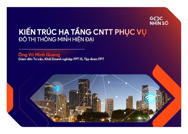Kiến trúc hạ tầng CNTT phục vụ đô thị thông minh hiện đại