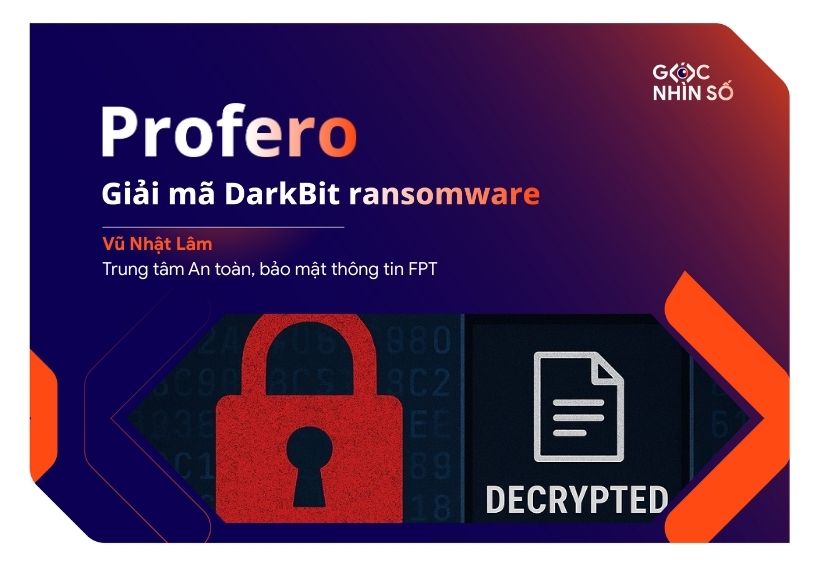 Profero giải mã DarkBit ransomware, giúp khôi phục dữ liệu miễn phí