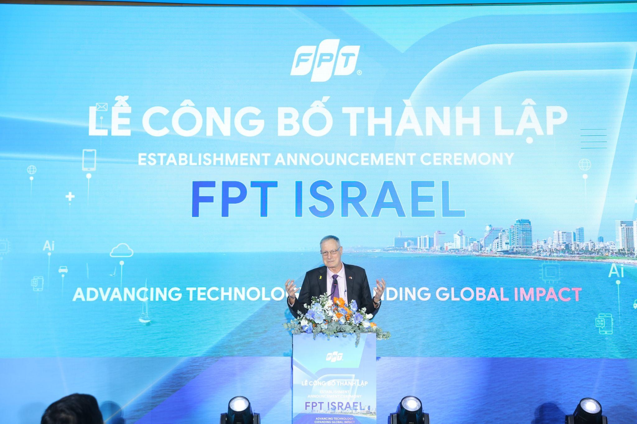 FPT công bố việc thành lập FPT Israel - cam kết cùng Việt Nam làm chủ công nghệ lõi 11 Ngài Yaron Mayer Đại Sứ đặc Mệnh Toàn Quyền Israel Tại Việt Nam Chia Sẻ Israel Luôn Rộng Mở Và Chào đón Các đối Tác đến Từ Việt Nam 1768357673