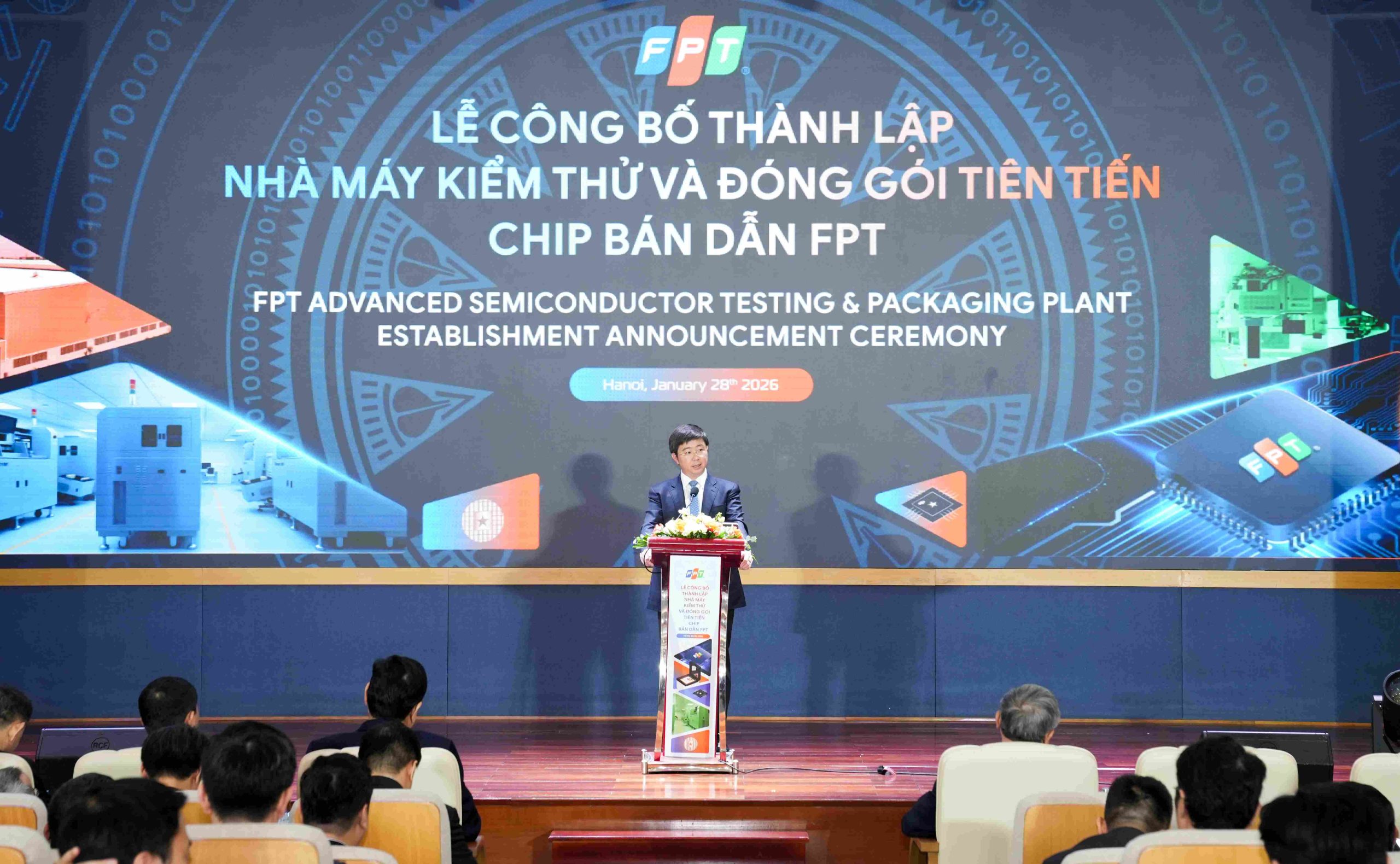 Toàn văn: Phát biểu của Thứ trưởng Bộ Khoa học và Công nghệ Bùi Hoàng Phương tại Lễ công bố thành lập Nhà máy Kiểm thử và Đóng gói tiên tiến chip bán dẫn FPT 2 Dsc01887 1770004213