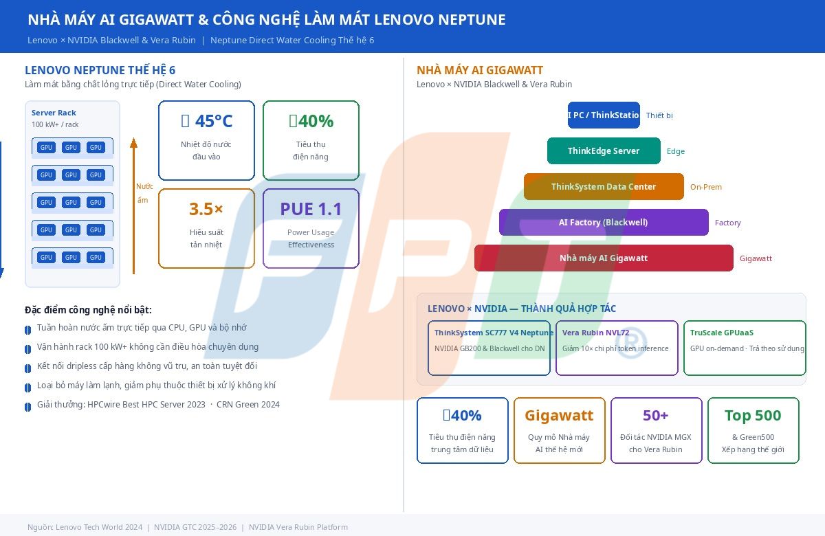 Kỷ nguyên hạ tầng AI: Từ Hệ Thống Làm Mát Bằng Chất Lỏng Đến "Nhà Máy AI Gigawatt" 6 Hạ Tầng Ai Nhà Máy Ai Gigawatt 1775033855