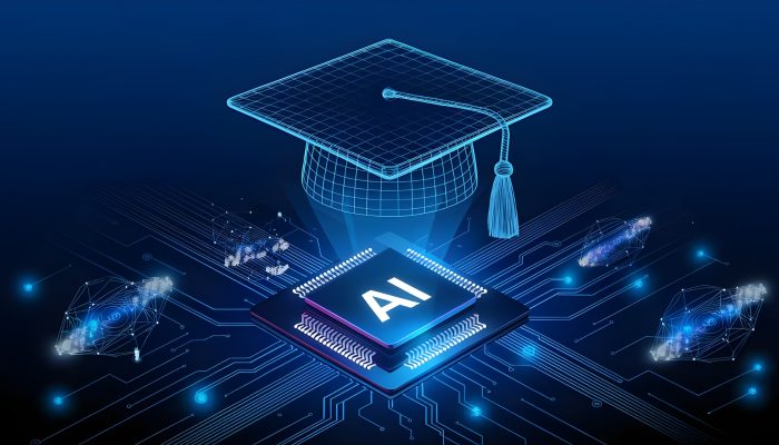 Ai Education Machine Learning Background Abstract Digital Tech Bg Ai Chip Graduate Hat 1777445693