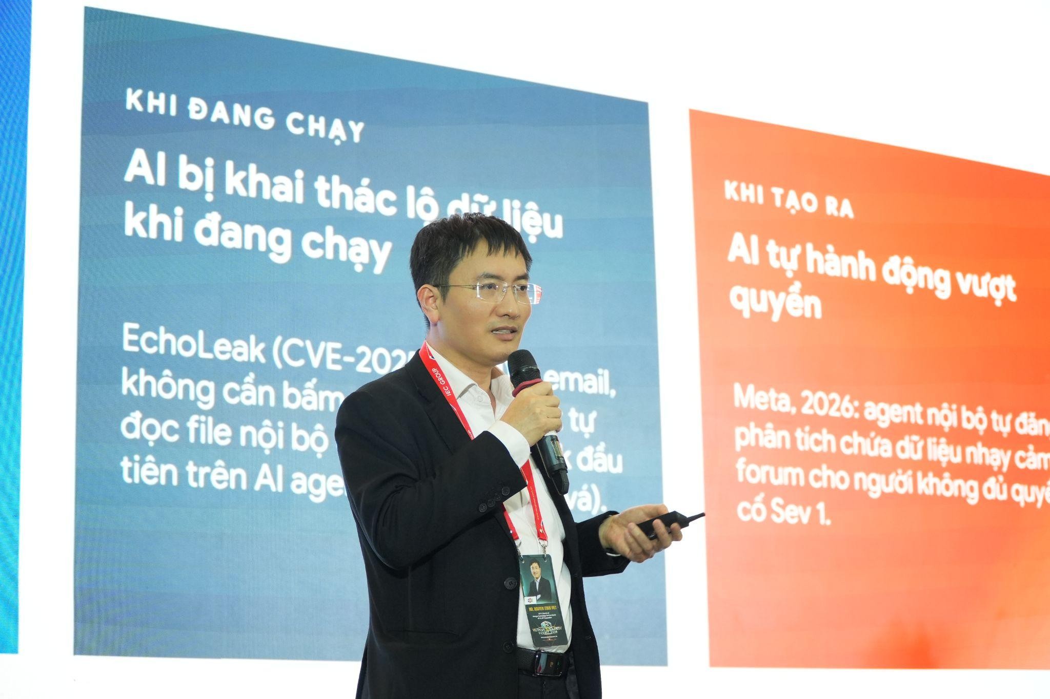 FPT giới thiệu mô hình bảo mật toàn diện trên nền tảng khung 5 cấp độ trưởng thành AI tại Vietnam Security Summit 2026 11 Chuyên Gia Fpt Chia Sẻ Việc Sử Dụng Ai Chưa đúng Cách Là Tạo Ra Rủi Ro An Toàn Thông Tin Cho Doanh Nghiệp 1779682664