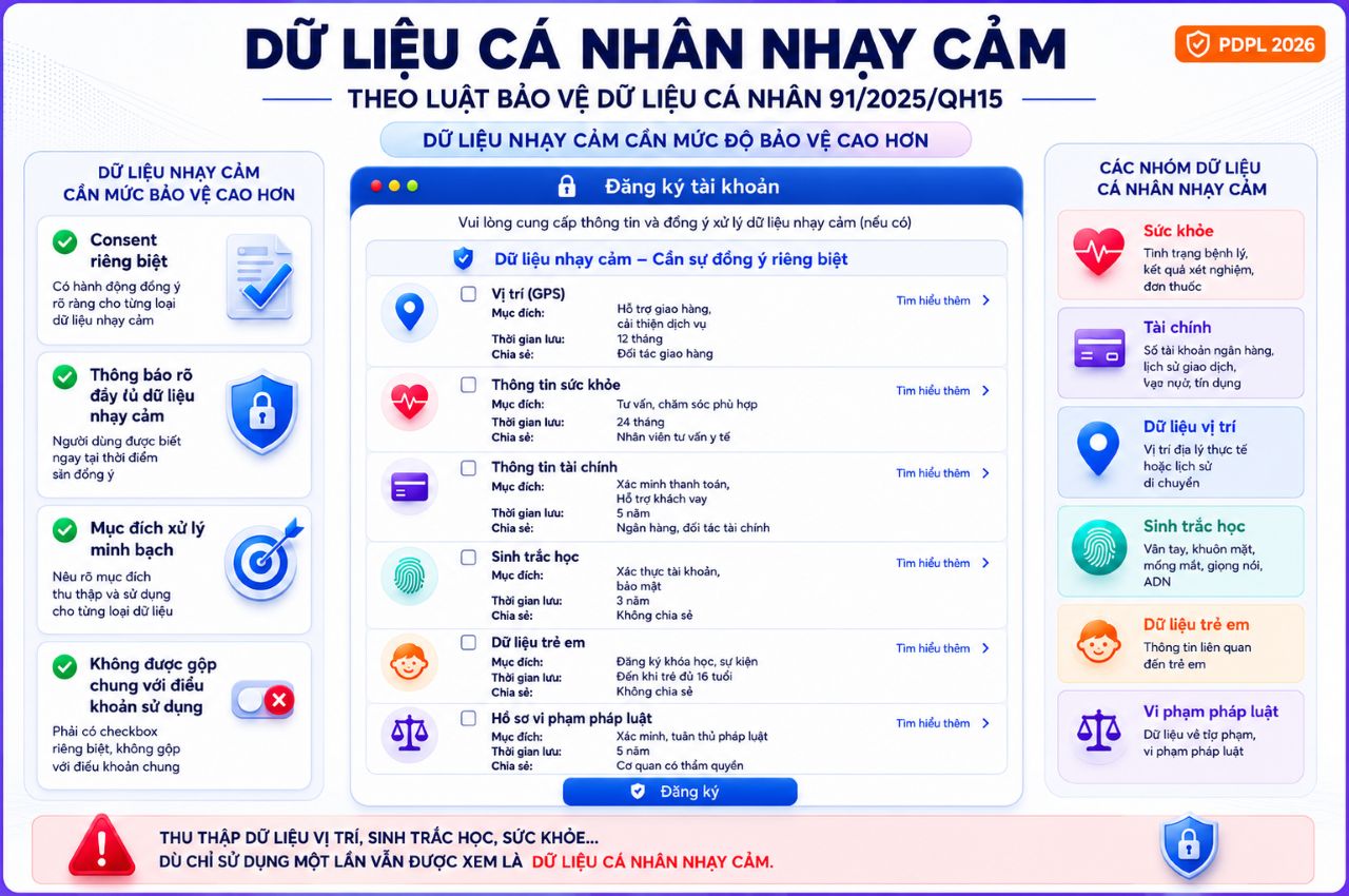 Dữ liệu nhạy cảm là gì theo Luật Bảo vệ dữ liệu cá nhân (PDPL)? Vì sao form trên website của bạn có thể đang thu thập mà không hay 3 (ảnh 1) 1785310928