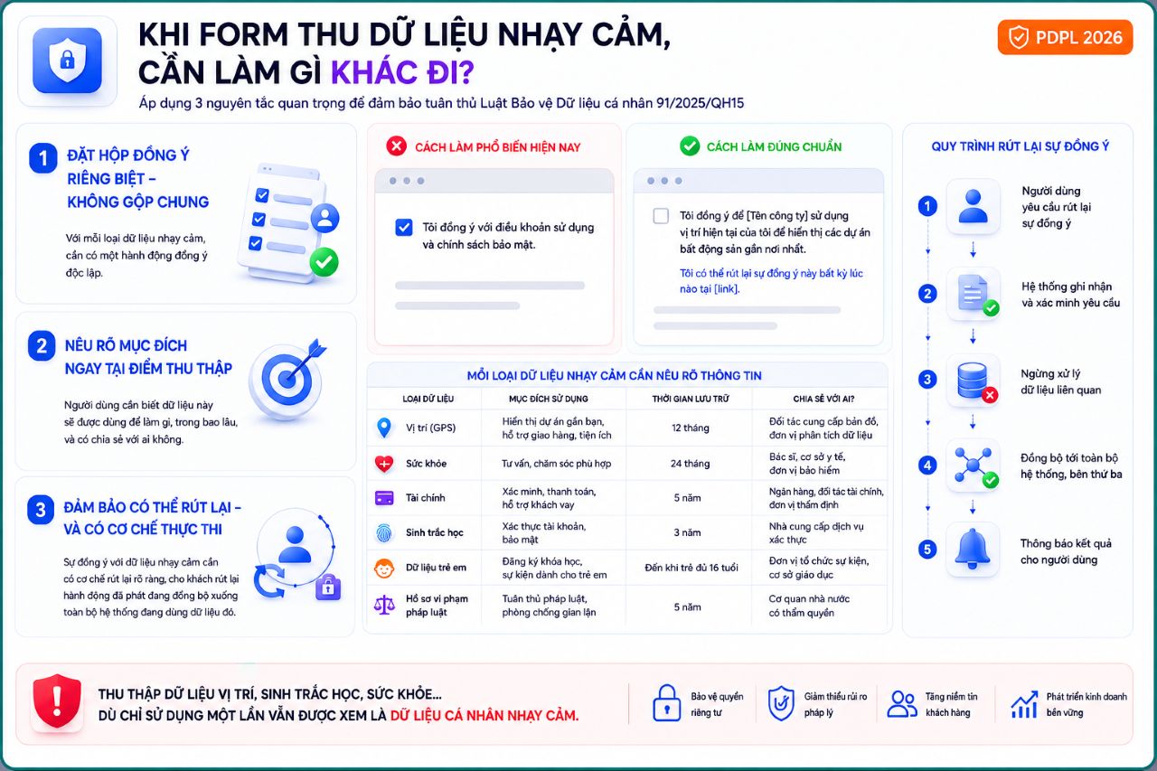 Dữ liệu nhạy cảm là gì theo Luật Bảo vệ dữ liệu cá nhân (PDPL)? Vì sao form trên website của bạn có thể đang thu thập mà không hay 4 (ảnh 2) 1785310956