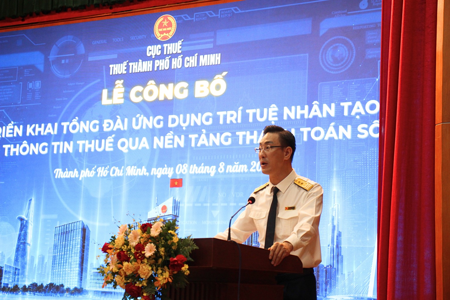 FPT đồng hành cùng Thuế TP.HCM chuyển đổi số và ứng dụng AI 7 Ông Đoàn Minh Dũng Trưởng Thuế Tp. Hồ Chí Minh Phát Biểu Tại Sự Kiện 1787294752