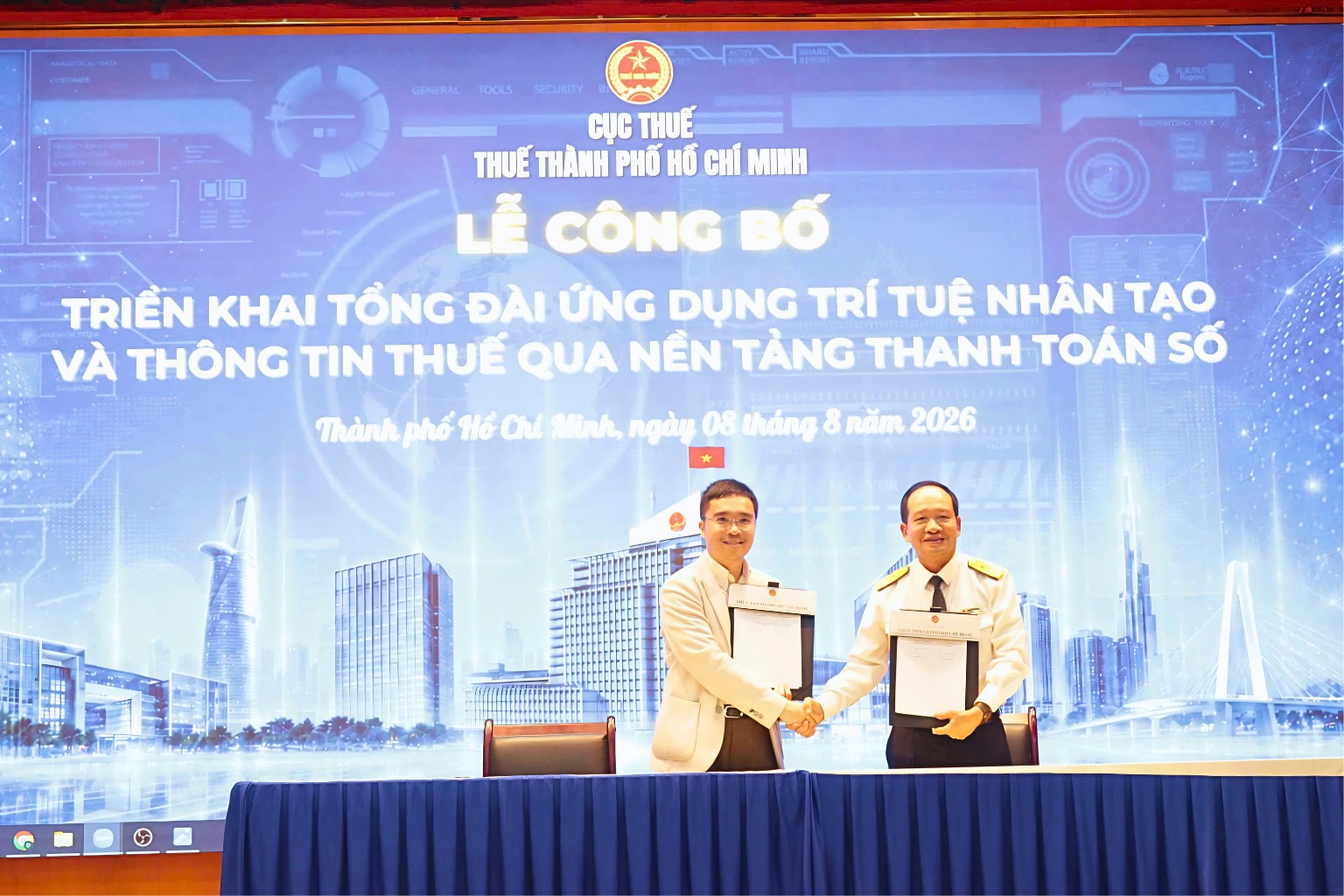 FPT đồng hành cùng Thuế TP.HCM chuyển đổi số và ứng dụng AI 9 Thuế Thành Phố Hồ Chí Minh Và Tập đoàn Fpt Ký Biên Bản Ghi Nhớ Hợp Tác Về Chuyển đổi Số 1787294750