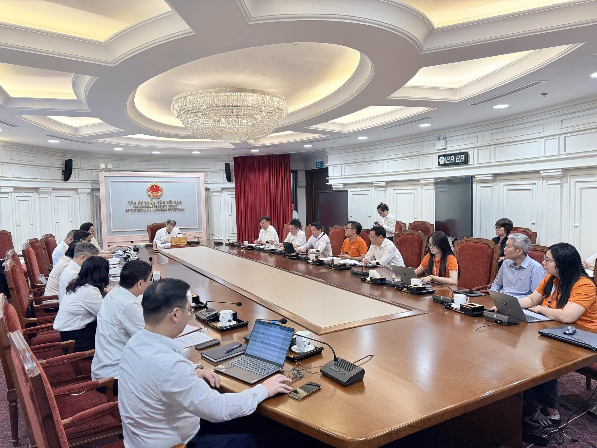 FPT đồng hành cùng Toà án nhân dân tối cao đẩy nhanh số hóa công tác điều hành 8 Fpt Tham Gia Buổi Họp Báo Cáo Kết Quả Và Tiến độ Dự án 1789026491
