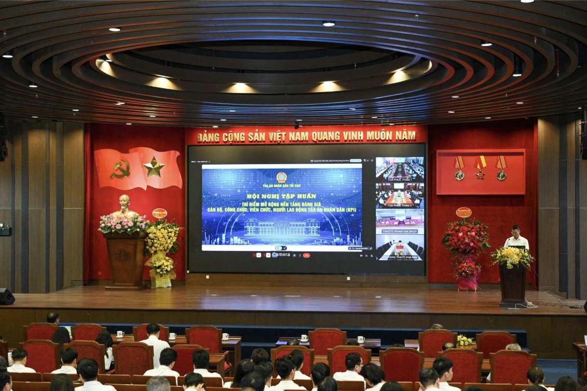 Đảng ủy các Cơ quan Đảng Trung ương ghi nhận Tòa án nhân dân tối cao trong nhóm dẫn đầu triển khai Nền tảng KPI 6 Hội Nghị Tập Huấn Và Triển Khai Thí điểm Mở Rộng Nền Tảng đánh Giá Cán Bộ, Công Chức, Viên Chức, Người Lao động Tòa án Nhân Dân 1790562026
