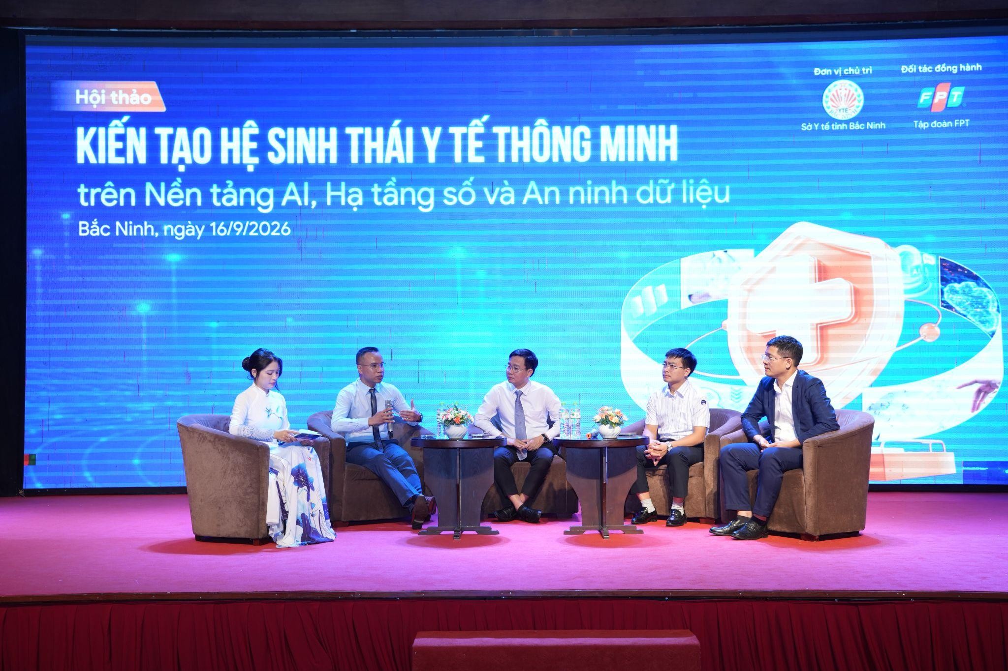 FPT cùng Bắc Ninh thúc đẩy triển khai hệ sinh thái Y tế Thông minh trên nền tảng AI, hạ tầng số và an ninh dữ liệu 13 Lãnh đạo đại Diện Sở Y Tế Bắc Ninh, Bệnh Viện Trên địa Bàn Và Các Chuyên Gia Công Nghệ Fpt Chia Sẻ Sâu Về Triển Khai Mô Hình Bệnh Viện Thông Minh Trong Bối Cảnh Thực Tê 1790046837