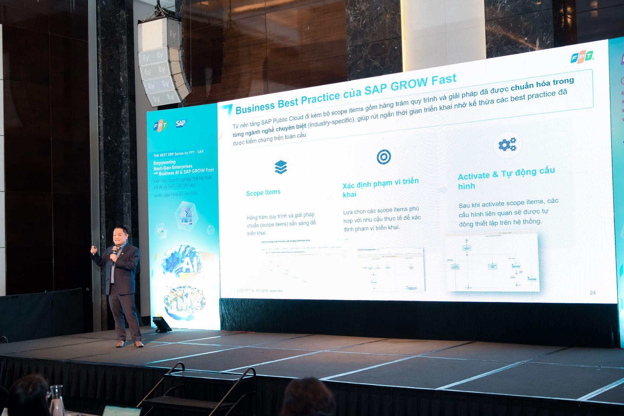 FPT và SAP đồng hành cùng doanh nghiệp kiến tạo năng lực quản trị thế hệ mới với SAP GROW và SAP Business AI 7 Ông Hướng Chia Sẻ Bộ Giải Pháp Fpt X Sap Grow Fast đã được Chuẩn Hoá Trong Từng Ngành Nghề Riêng Biệt, Giúp Doanh Nghiệp Tối ưu Thời Gian Triển Khai 1789368218