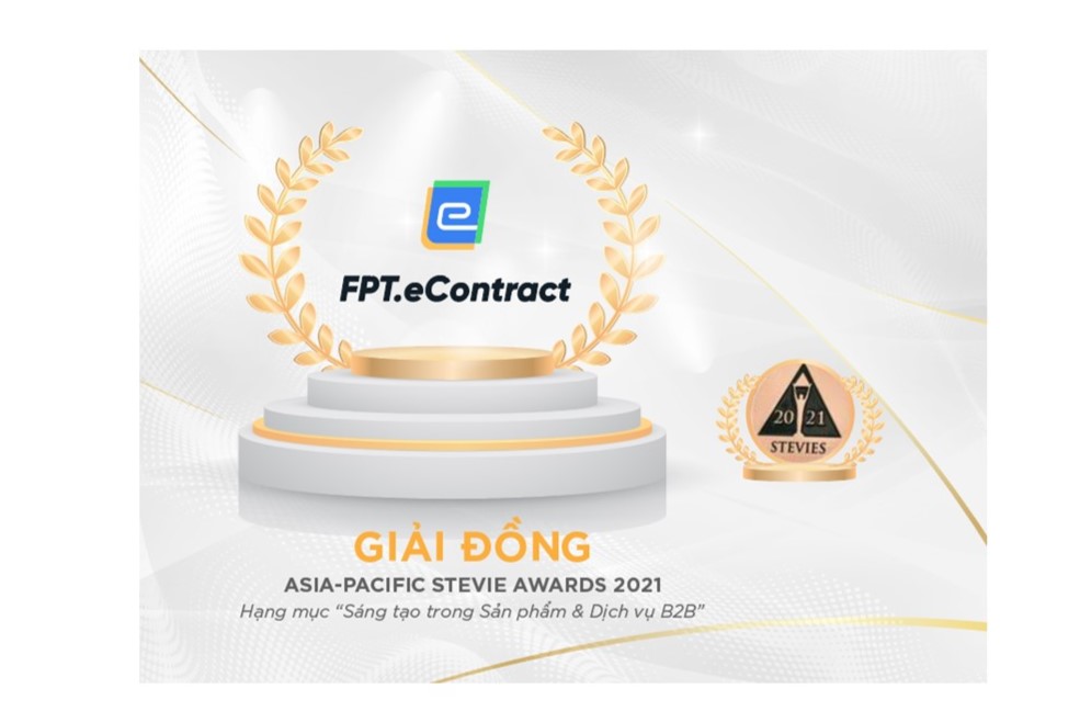 Phần mềm hợp đồng điện tử – FPT.eContract đạt Giải Đồng – Giải thưởng Stevie Awards Châu Á – Thái Bình Dương 2021 (Asia-Pacific Stevie Awards)