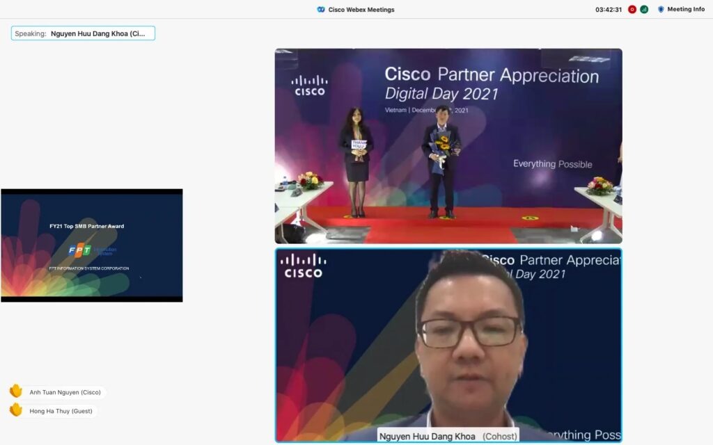 Cisco FY21 Top SMB Partner Award