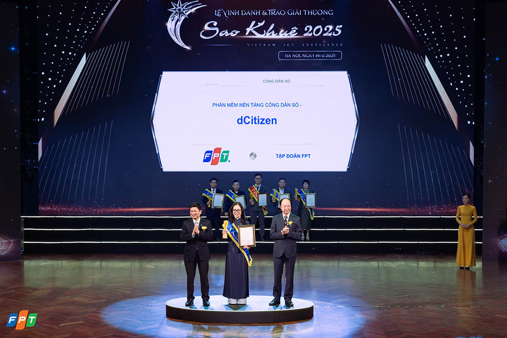 Phần mềm nền tảng Công dân số – dCitizen – Giải thưởng Sao Khuê 2025