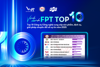 FPT giữ vững vị thế trong Top 10 Công ty Công nghệ uy tín 2025 do Vietnam Report công bố